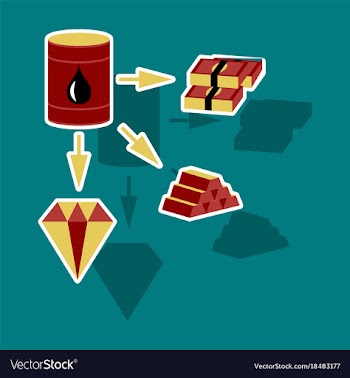 Paper sticker on theme arabic business oil and vector image
