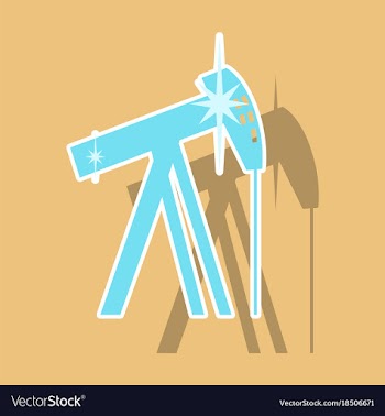Paper sticker on theme arabic business oil derrick vector image