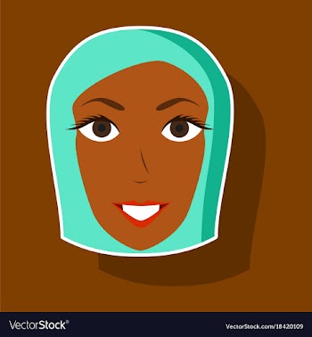 Paper sticker on theme arabic business portrait vector image