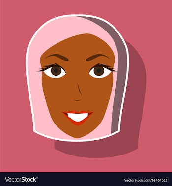 Paper sticker on theme arabic business portrait vector image