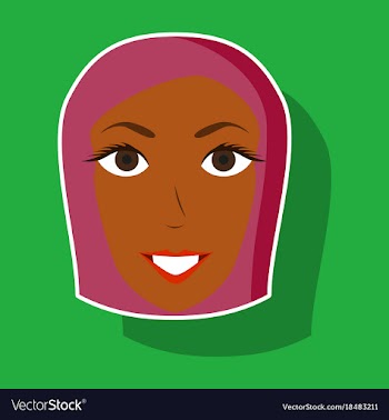 Paper sticker on theme arabic business portrait vector image