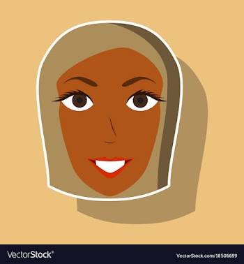 Paper sticker on theme arabic business portrait vector image