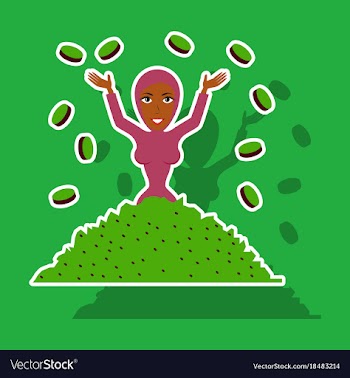Paper sticker on theme arabic business woman in vector image