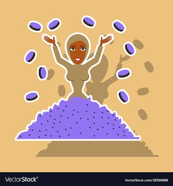 Paper sticker on theme arabic business woman in vector image