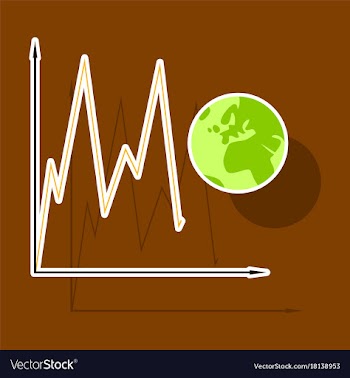 Paper sticker on theme arabic business world vector image