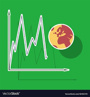 Paper sticker on theme arabic business world vector image