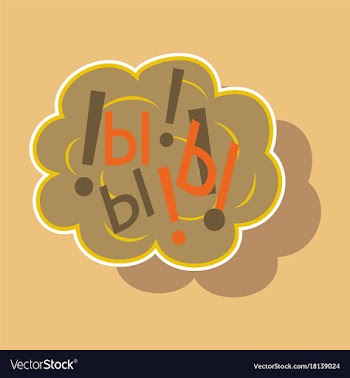 Paper sticker on theme comic speech bubbles set vector image