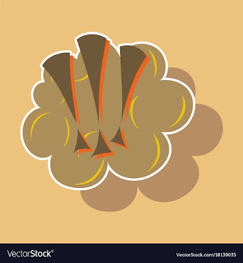 Paper sticker on theme comic speech bubbles set vector image