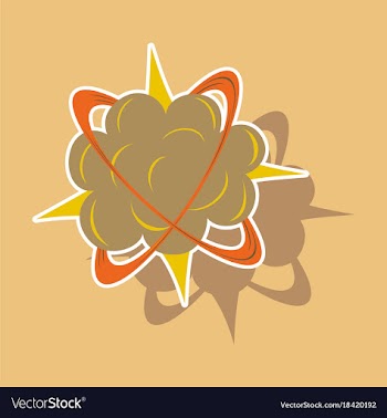 Paper sticker on theme comic speech bubbles set vector image