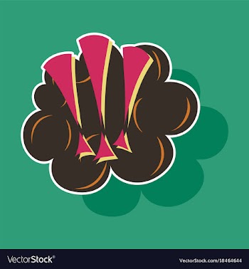 Paper sticker on theme comic speech bubbles set vector image
