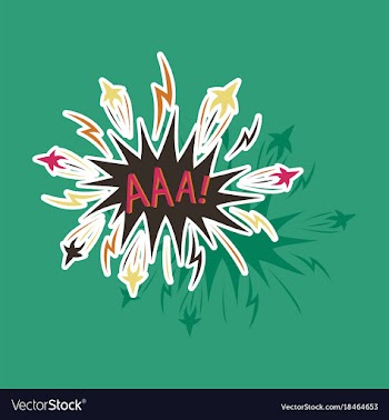 Paper sticker on theme comic speech bubbles set vector image