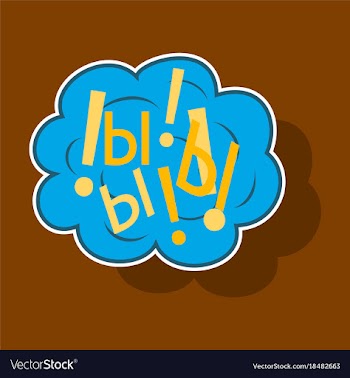 Paper sticker on theme comic speech bubbles set vector image