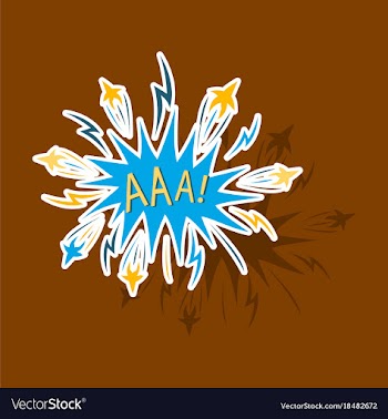 Paper sticker on theme comic speech bubbles set vector image