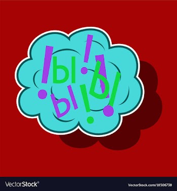 Paper sticker on theme comic speech bubbles set vector image
