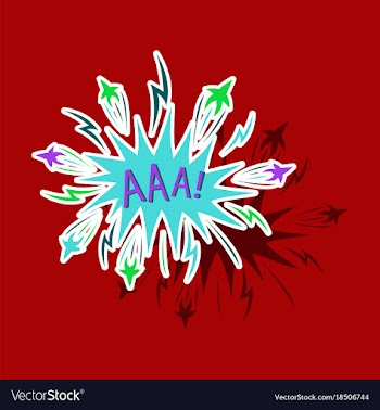 Paper sticker on theme comic speech bubbles set vector image