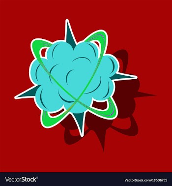 Paper sticker on theme comic speech bubbles set vector image