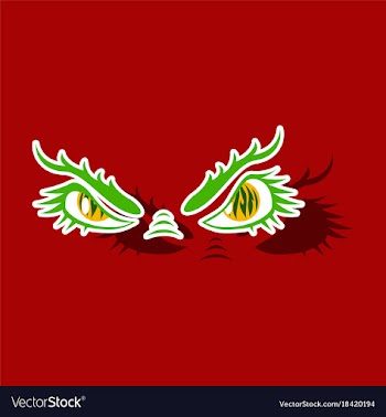 Paper sticker on theme evil emotions eyes vector image