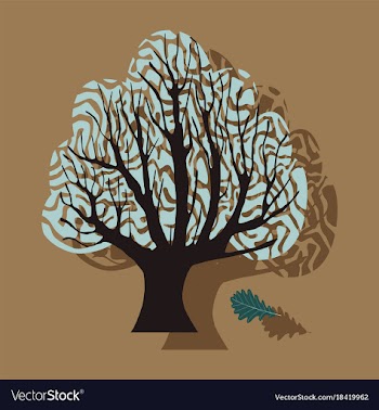 Paper sticker on theme of andorra oak vector image