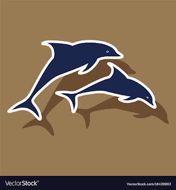 Paper sticker on theme save whales a pair of vector image