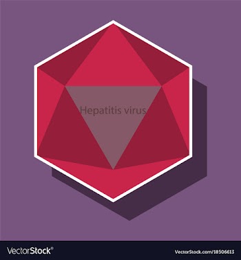 Paper sticker on theme world hepatitis day vector image