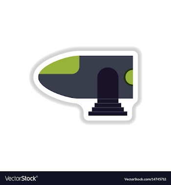Paper sticker on white background airplane nose vector image