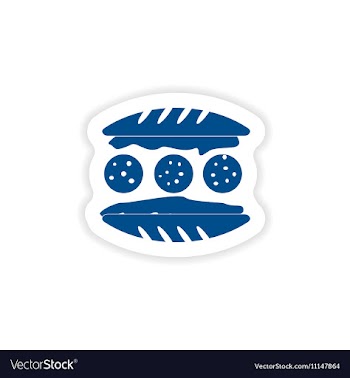 Paper sticker on white background american vector image