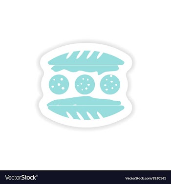 Paper sticker on white background american vector image