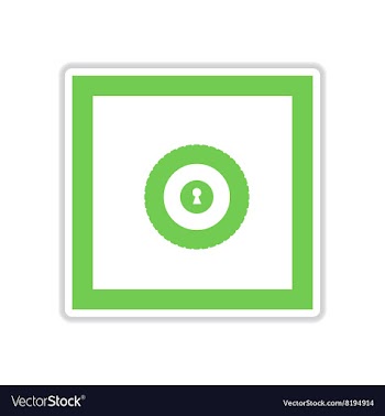 Paper sticker on white background background safe vector image