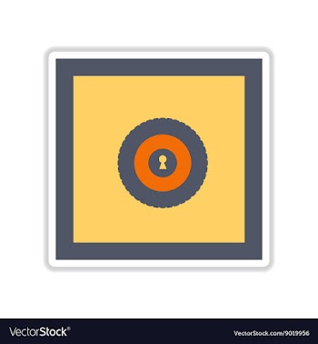 Paper sticker on white background background safe vector image