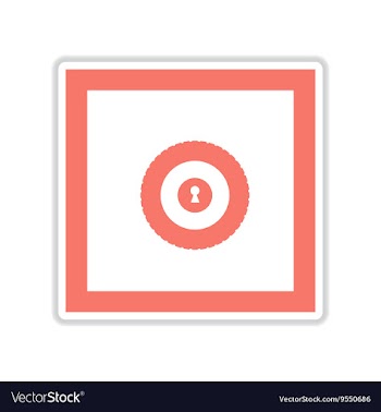 Paper sticker on white background background safe vector image