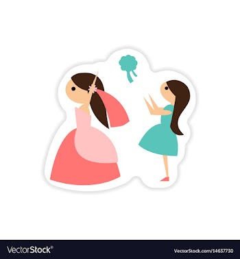 Paper sticker on white background bride throws vector image