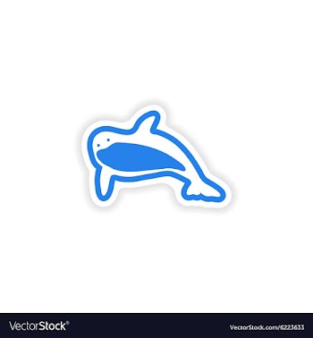 Paper sticker on white background bright killer vector image