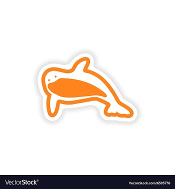 Paper sticker on white background bright killer vector image