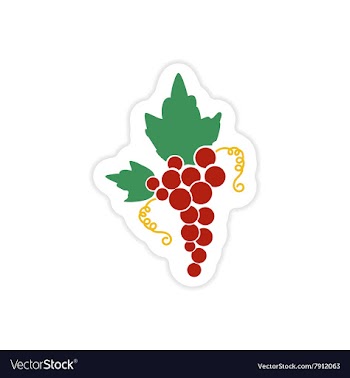 Paper sticker on white background bunches of vector image