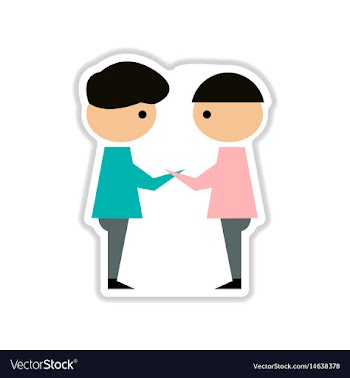 Paper sticker on white background business vector image