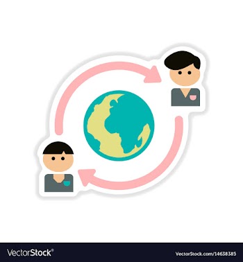 Paper sticker on white background business vector image