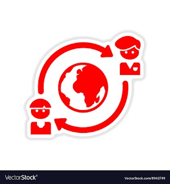 Paper sticker on white background Business vector image
