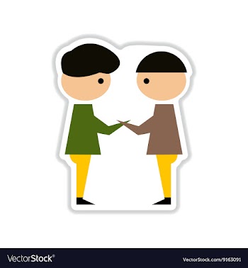 Paper sticker on white background business vector image