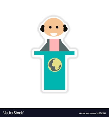 Paper sticker on white background businessman vector image