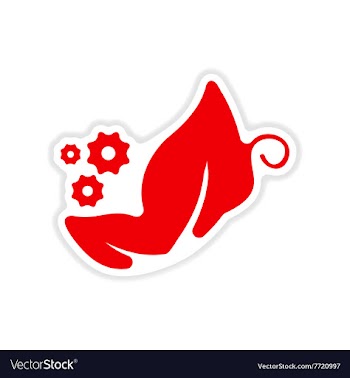 Paper sticker on white background butterfly vector image