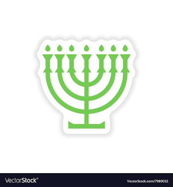 Paper sticker on white background candlestick vector image