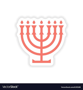 Paper sticker on white background candlestick vector image
