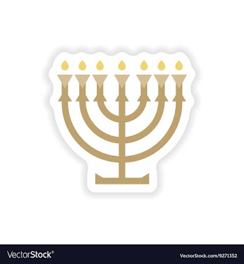 Paper sticker on white background candlestick vector image