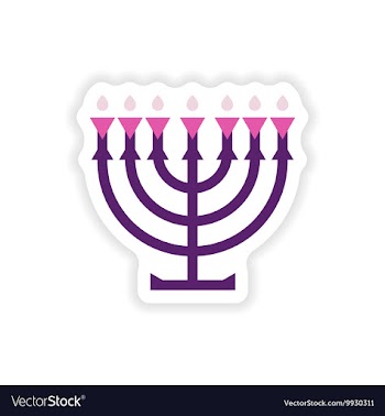 Paper sticker on white background candlestick vector image