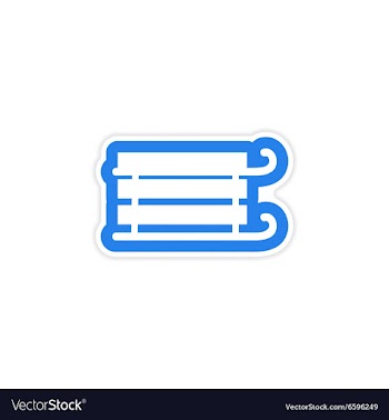 Paper sticker on white background children sledges vector image