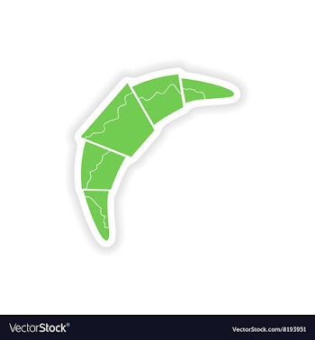 Paper sticker on white background chocolate vector image