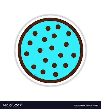 Paper sticker on white background chocolate vector image