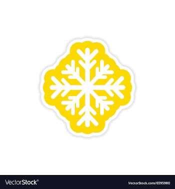 Paper sticker on white background Christmas vector image