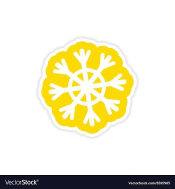 Paper sticker on white background Christmas vector image