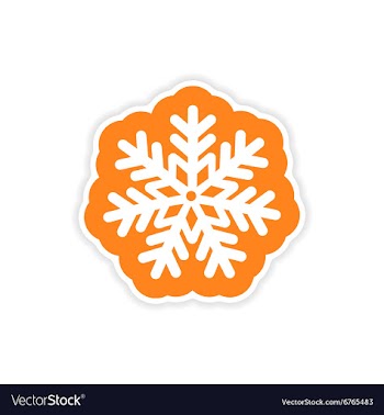 Paper sticker on white background Christmas vector image